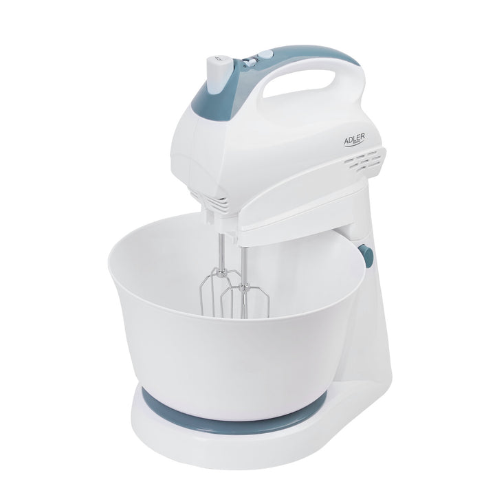 Handmixer Mixer mit Schüssel Adler AD 4202 300W 5 Geschwindigkeiten