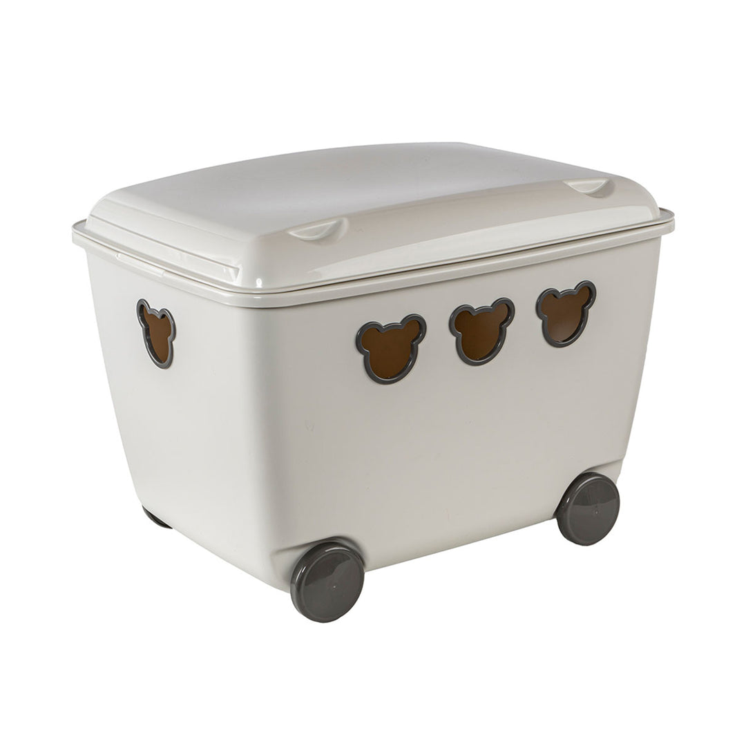 Bear Box Spielzeugkiste mit Deckel und Rollen Aufbewahrungsbox Bär 55L – Euroelectronics DE