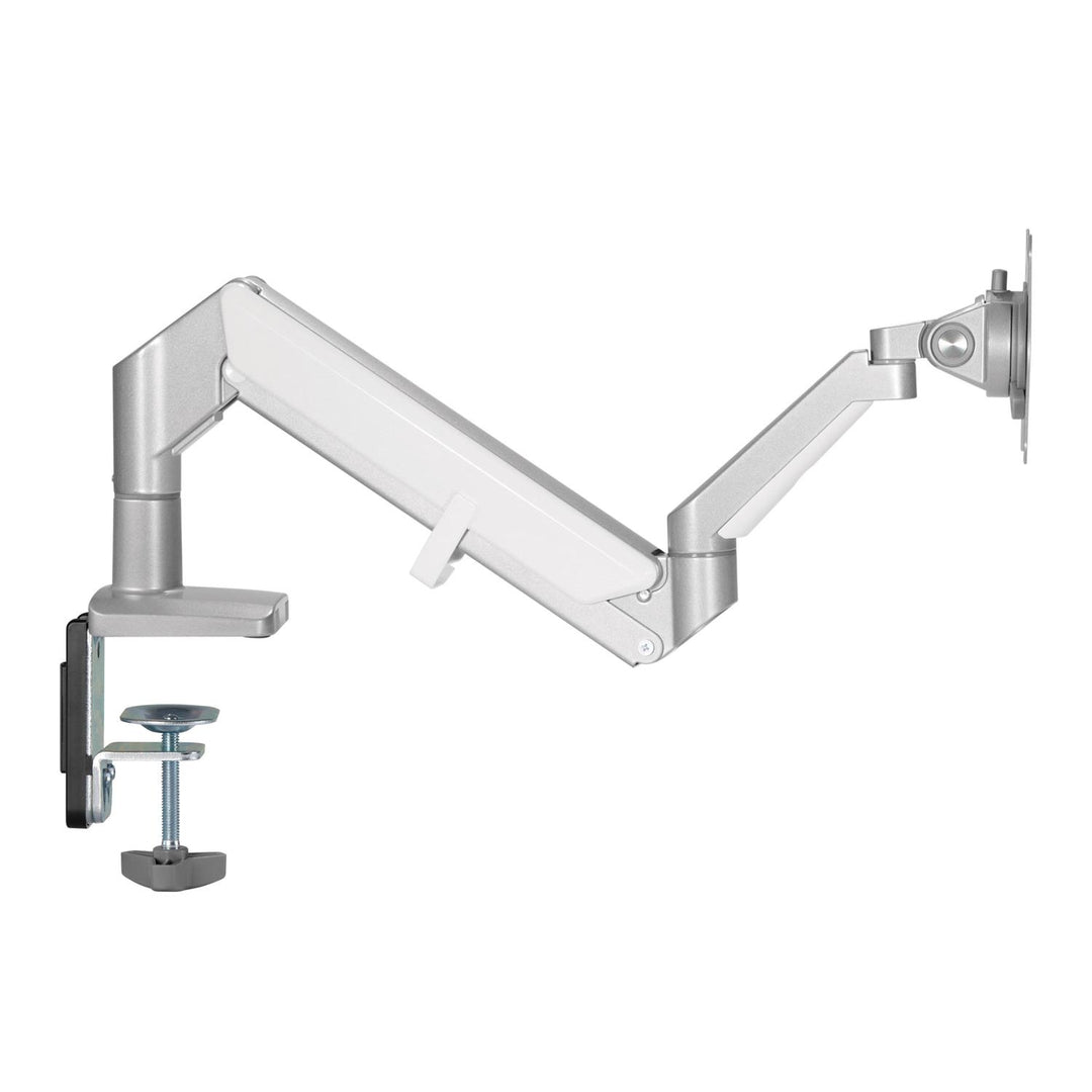 Monitorhalterung mit Gasfeder Tischhalterung Monitorarm Schwenkbar Neigbar Drehbar 13"-32" bis 9kg VESA 75x75 100x100 (Grau)