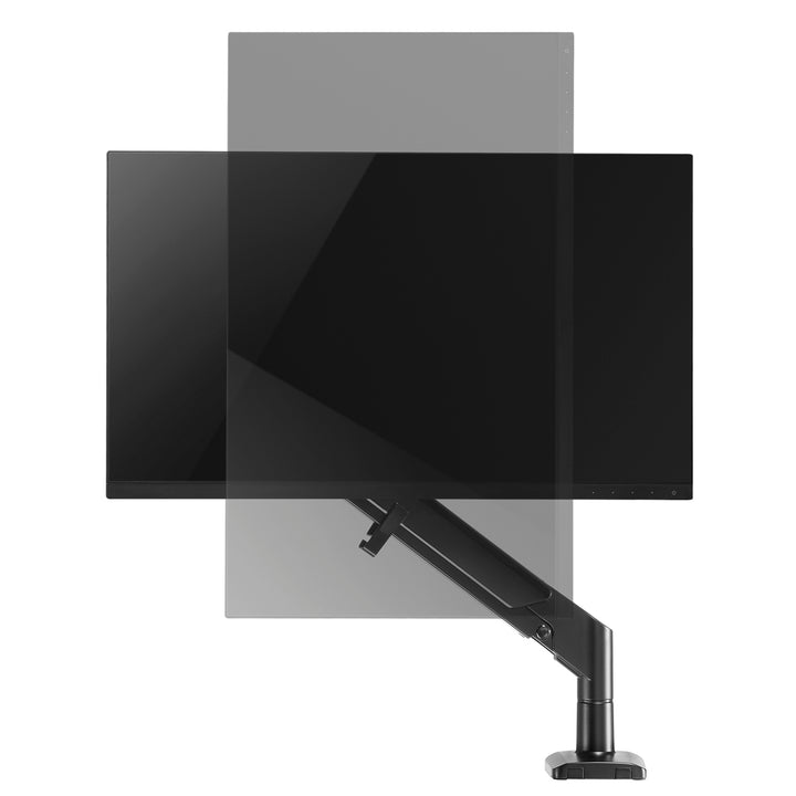 Monitorhalterung mit Gasfeder Tischhalterung Monitorarm Schwenkbar Neigbar Drehbar 13"-32" bis 9kg VESA 75x75 100x100 (Schwarz)