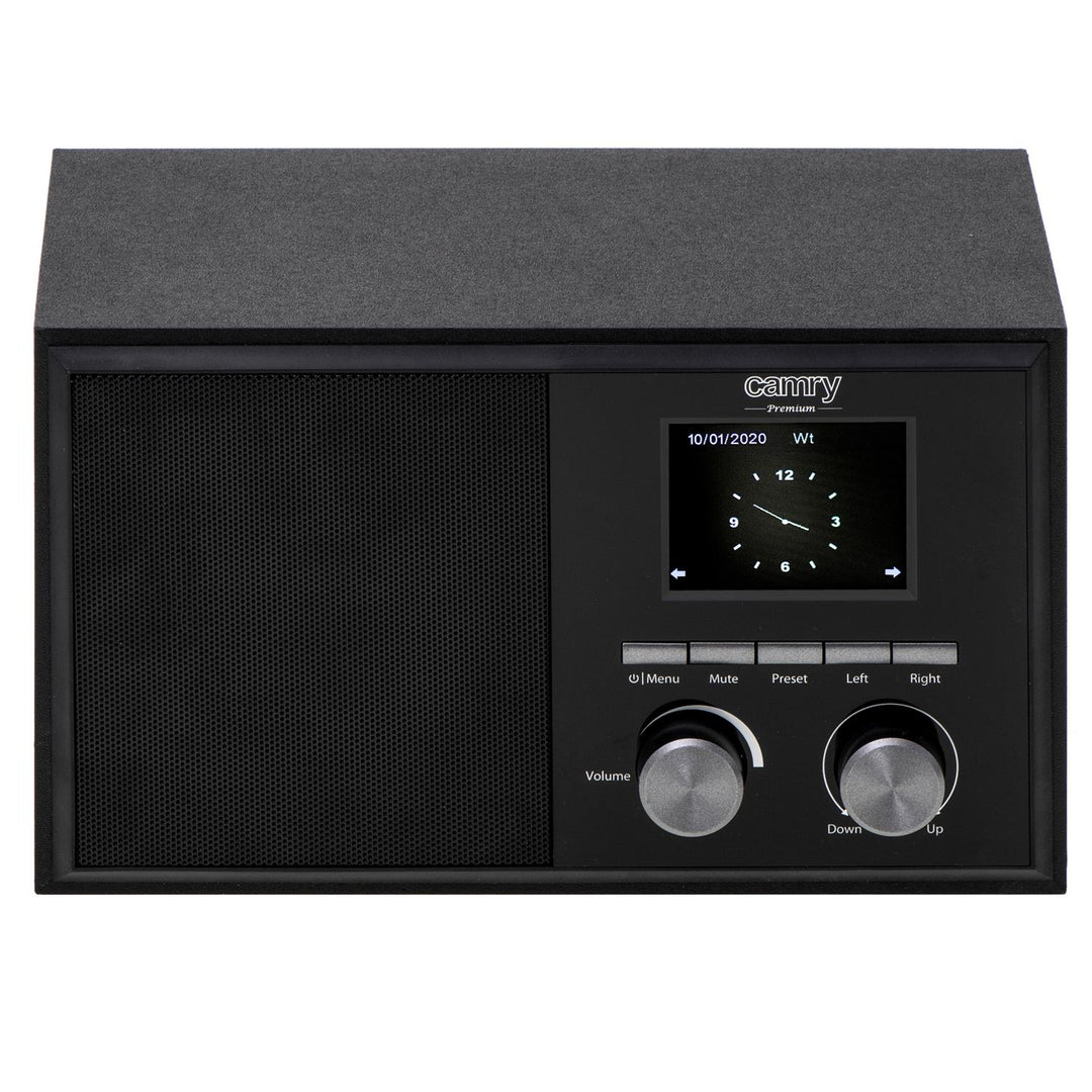 Camry CR 1180 DAB Wi-Fi Internetradio Digitalradio Über 20.000 Sender weltweit Verbindung AUX Wettervorhersage Doppelalarm