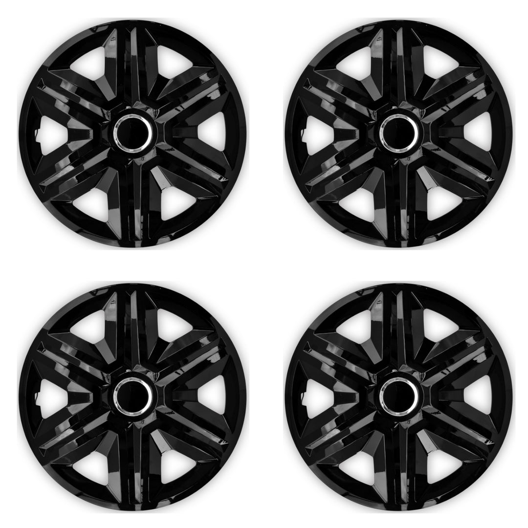 Kappen 14" NRM FAST BLACK LACQUERED 4 Stück