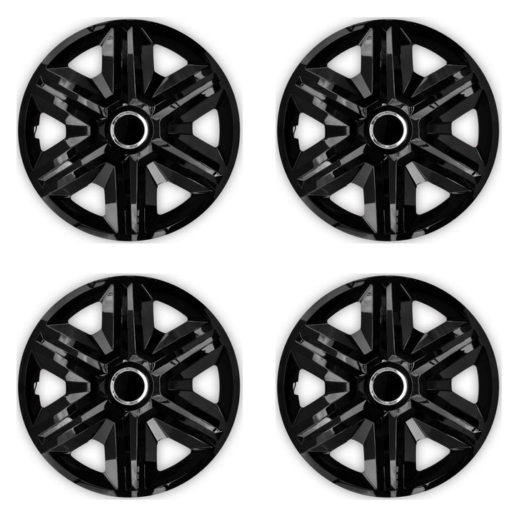 Kappen 14" NRM FAST BLACK LACQUERED 4 Stück