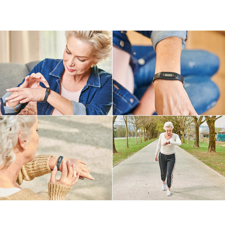 Wellneo Active Band Sport-Armband 5in1 LCD-Uhr Smartband