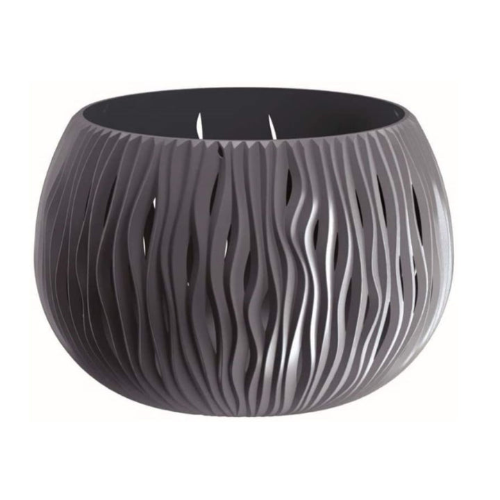Pflanztopf mit Einsatz Prosperplast Sandy Bowl DSK240 Anthrazit