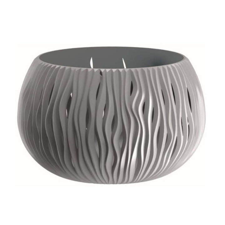 Pflanzkübel 2in1 inkl. Pflanztopf Sandy Bowl DSK370 grau