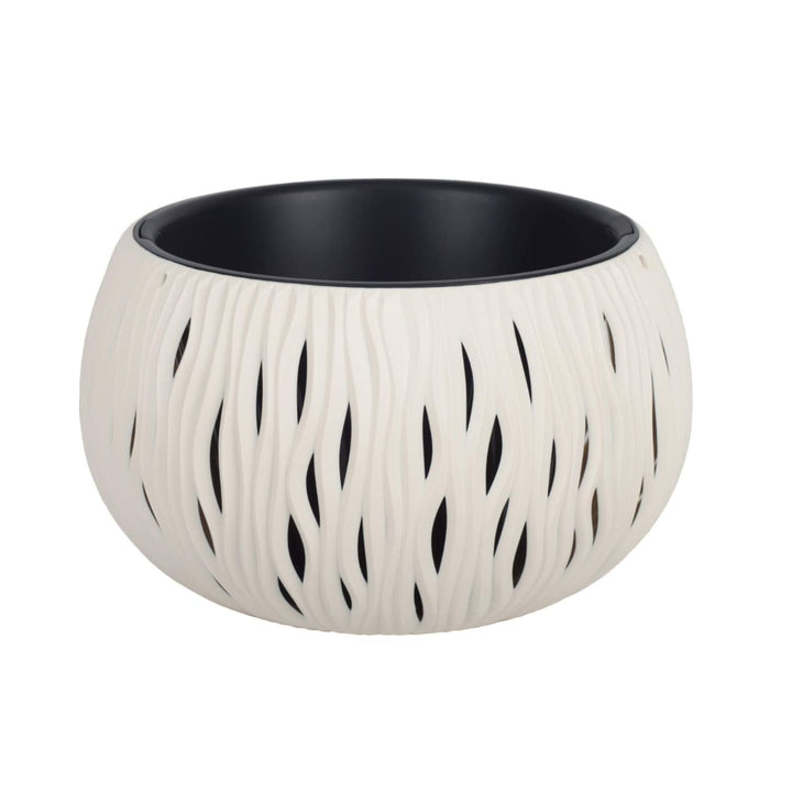 Pflanzkübel 2in1 inkl. Pflanztopf Sandy Bowl DSK370DSK370 Creme