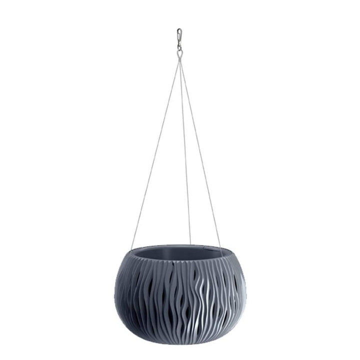 Hängender Pflanztopf 2in1 mit Einsatz Ø 370 mm 9L Anthrazit Sandy Bowl