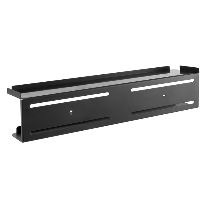 Maclean MC-904 Aufbewahrungsregal 2 in 1 Wandregal und TV-Regal VESA-Montage auf der Rückseite des Fernsehers bis 2kg 2 x Ablagen