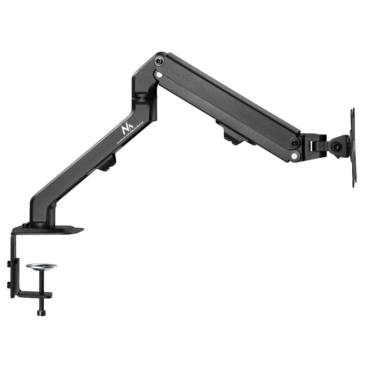 1-Fach Monitorhalterung mit Gasfeder 17"-27"Tischhalterung Monitorarm Schwenkbar Neigbar Drehbar VESA 75x75 100x100 2-7kg