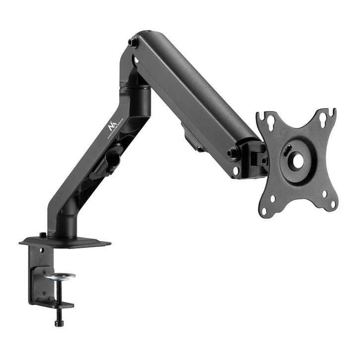 1-Fach Monitorhalterung mit Gasfeder 17"-27"Tischhalterung Monitorarm Schwenkbar Neigbar Drehbar VESA 75x75 100x100 2-7kg