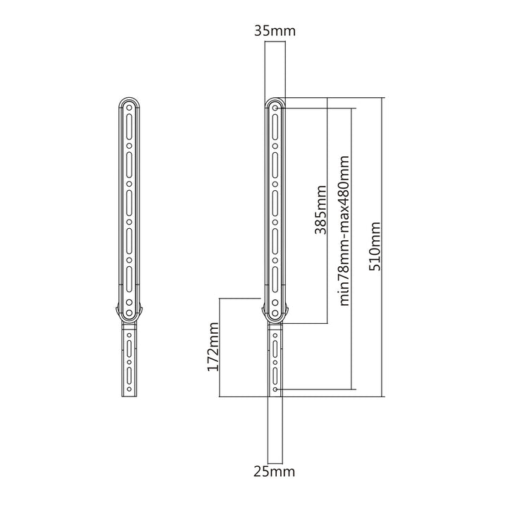 Universal Soundbar Halterung bis 15kg Lautsprecherhalterung für die Montage unter oder über TV Regulierbar …