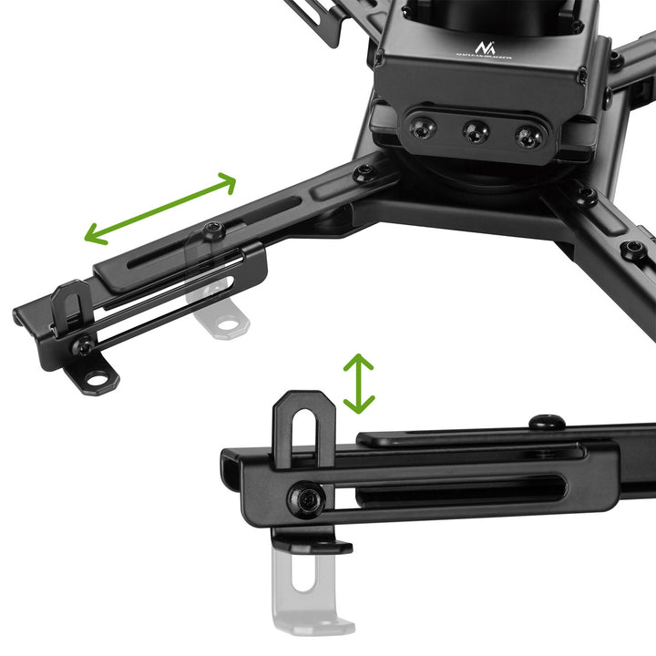 Maclean MC-913 Universal Projektorhalterung Deckenhalterung einstellbar Stahl neigbar drehbar 35kg