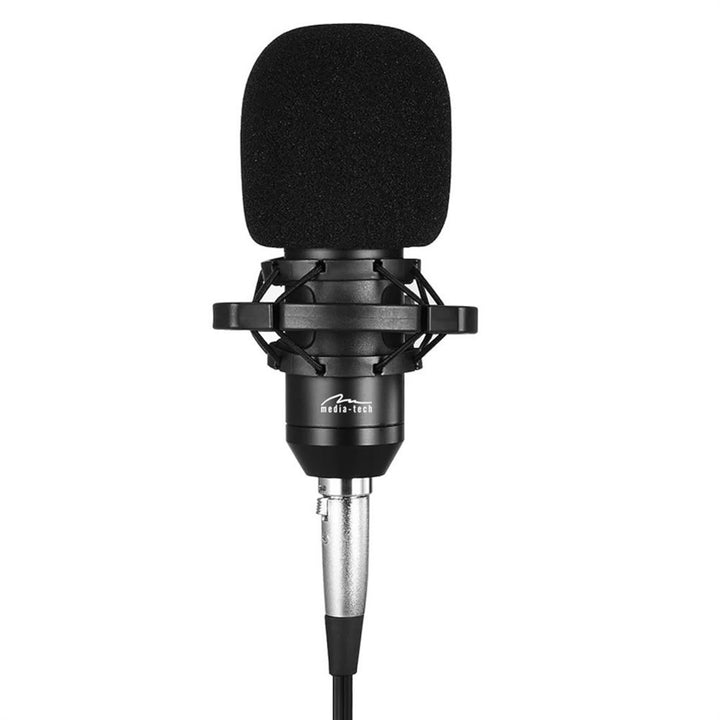 Studio- und Streaming-Mikrofon Kondensatormikrofon Set mit Mikrofonständer und Popschutz Studiomikrofon