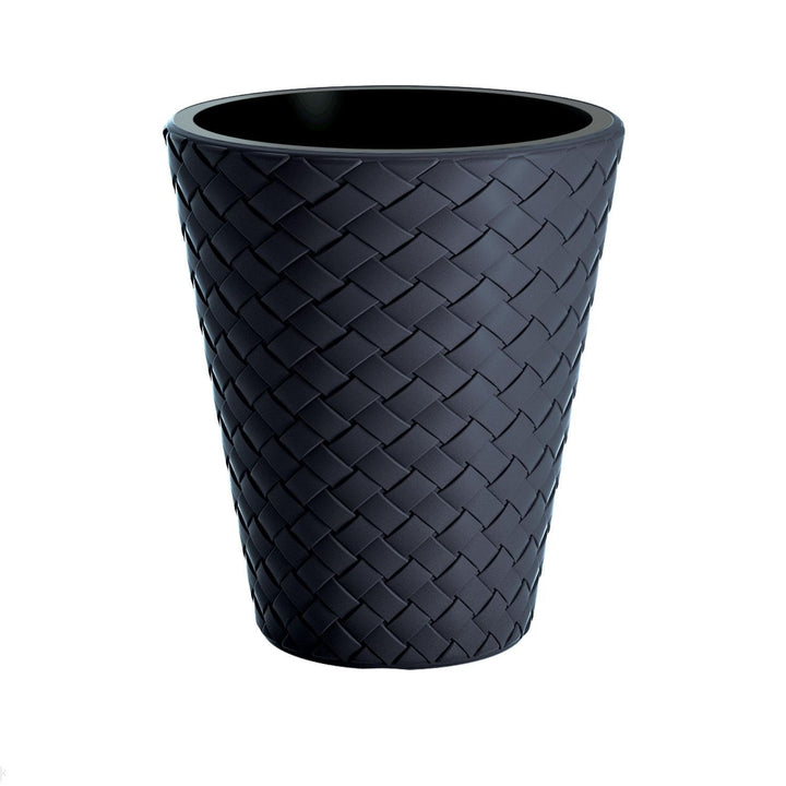 Pflanztopf mit Einsatz Anthrazit 30x35 cm Matuba Kunststoff