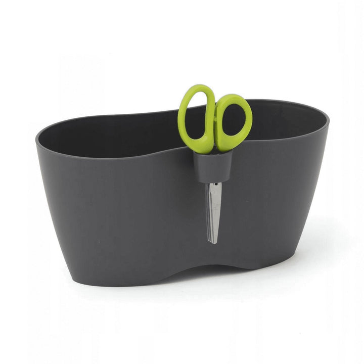 Kräutertopf mit Schere Limes Dublo Graphit  Set 2,3 Liter