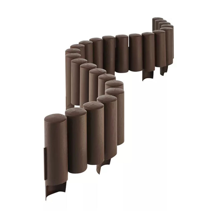 IPAL Plus Gartenpalisade Garten Palisade Rasenkante Beetumrandung (2,4m, Braun)