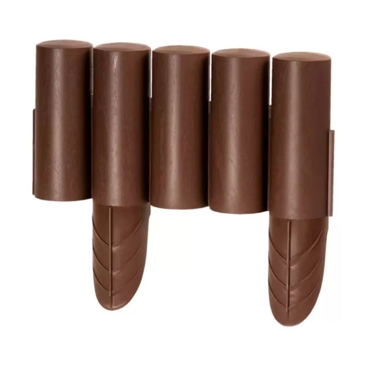 IPAL Plus Gartenpalisade Garten Palisade Rasenkante Beetumrandung (2,4m, Braun)