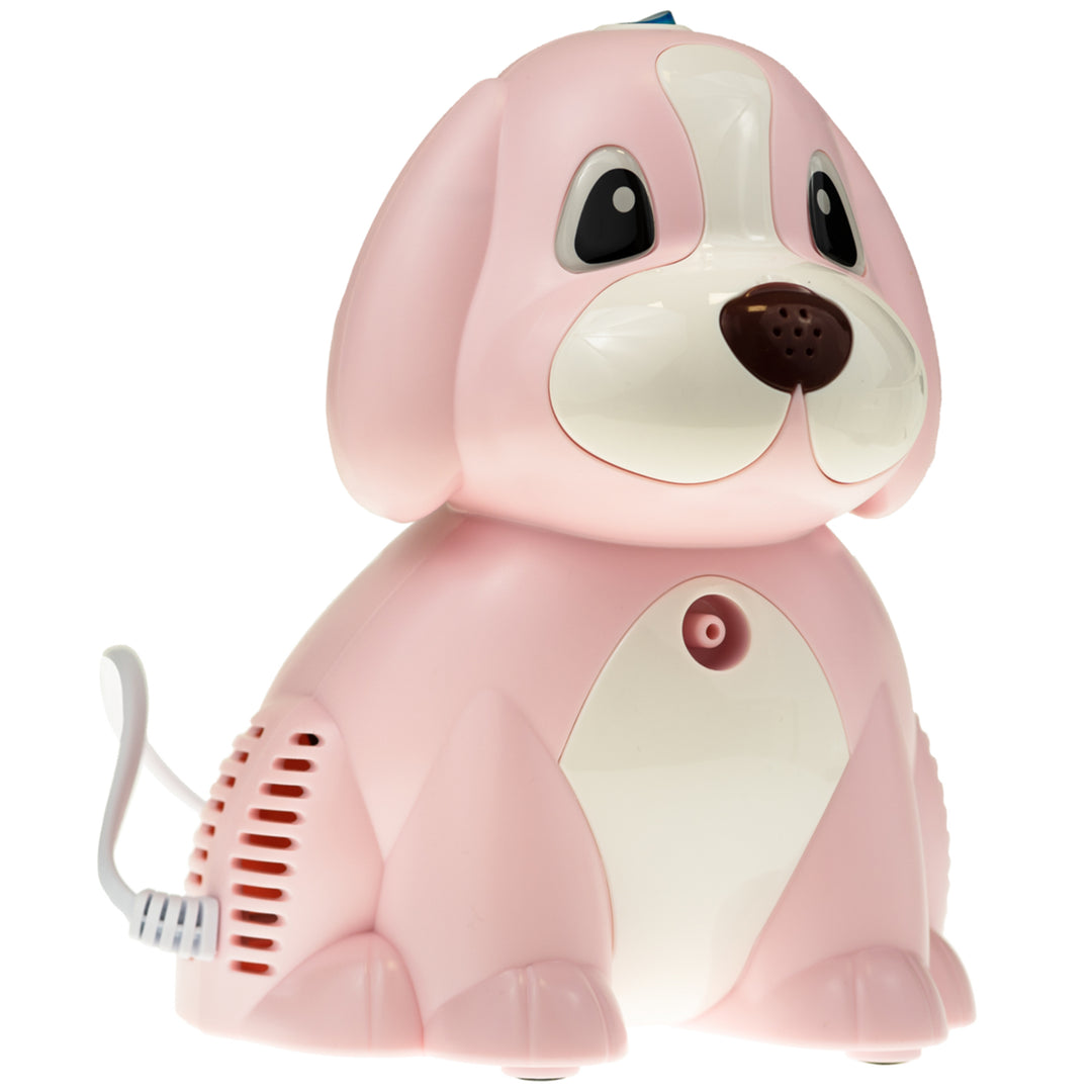 Omnibus BR-CN171 Puppy Elektrischer Inhalator Hündchen Inhaliergerät Set für Kinder und Erwachsene Vernebler Inhalation Maske für Erwachsene und Kinder Rosa