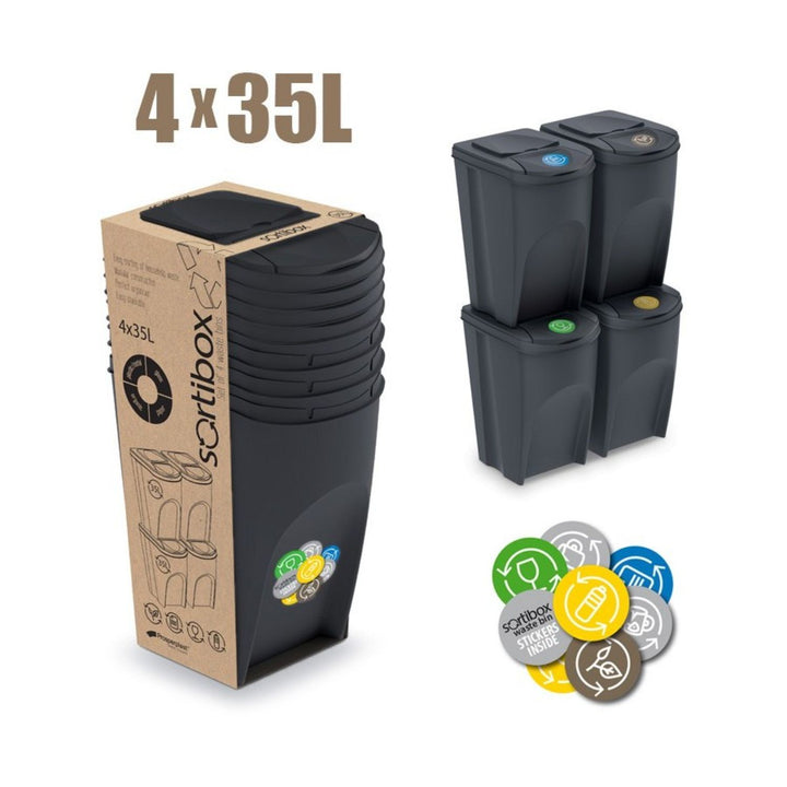 Mülleimerset Sortibox Abfalleimer Mülltrenner Trennkörbe