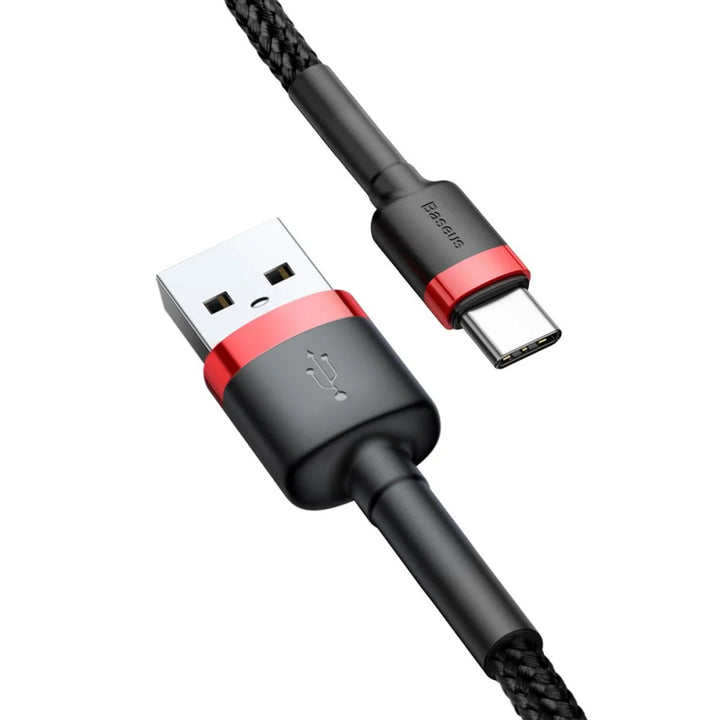 USB A Stecker - USB-C Stecker 1m CATKLF-B91 Rot+Schwarz Baseus Kabel