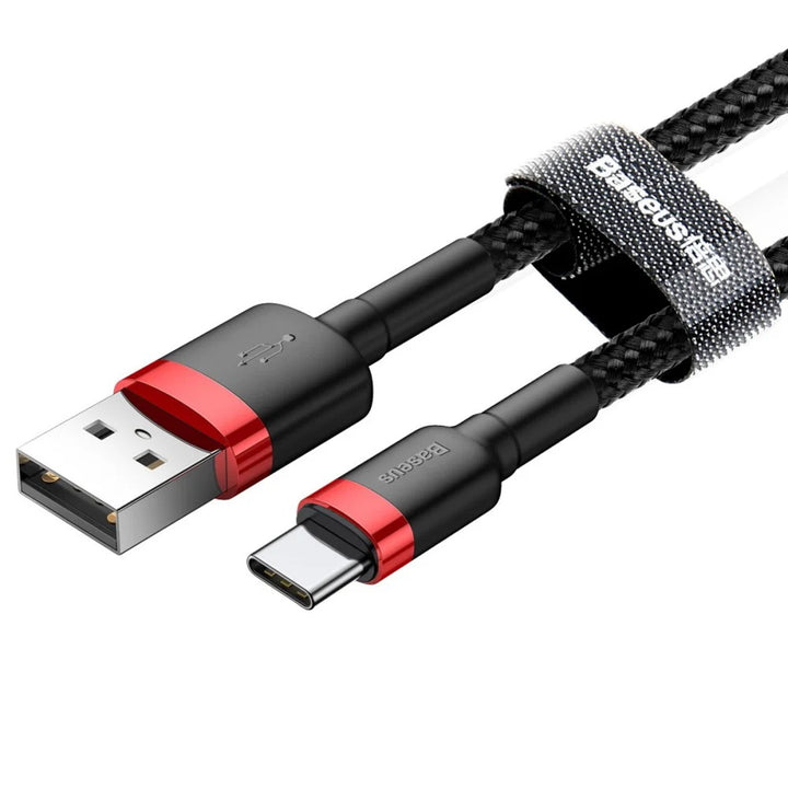 USB A Stecker - USB-C Stecker 1m CATKLF-B91 Rot+Schwarz Baseus Kabel