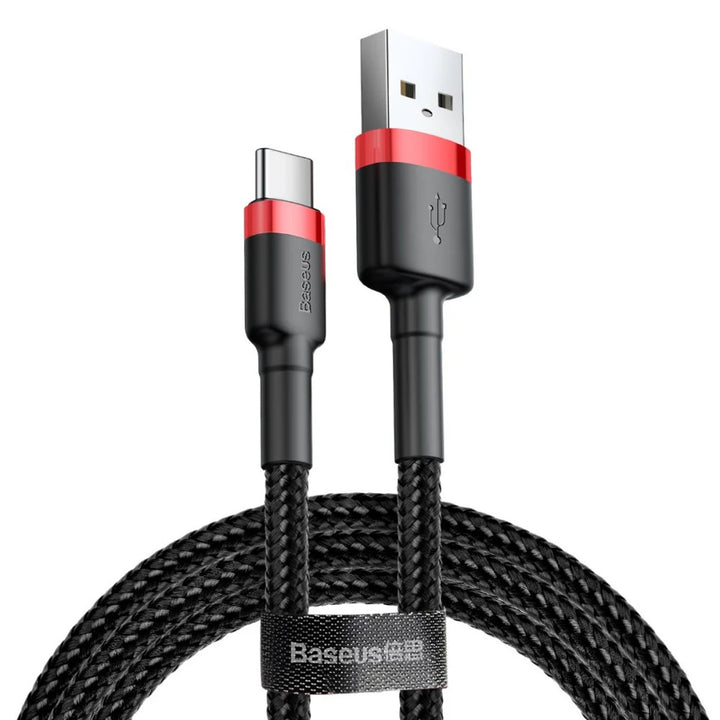USB A Stecker - USB-C Stecker 1m CATKLF-B91 Rot+Schwarz Baseus Kabel