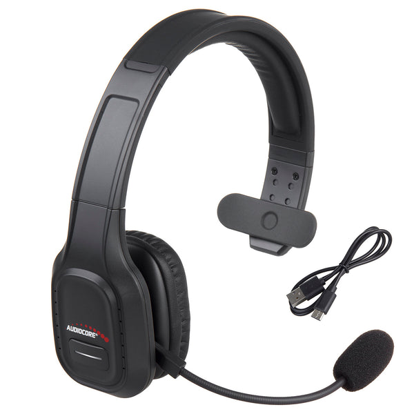 Bluetooth Headset mit Noise Canceling Mikrofon - Over-Ear Kopfhörer - Kompatibel mit Google Assistant & Siri