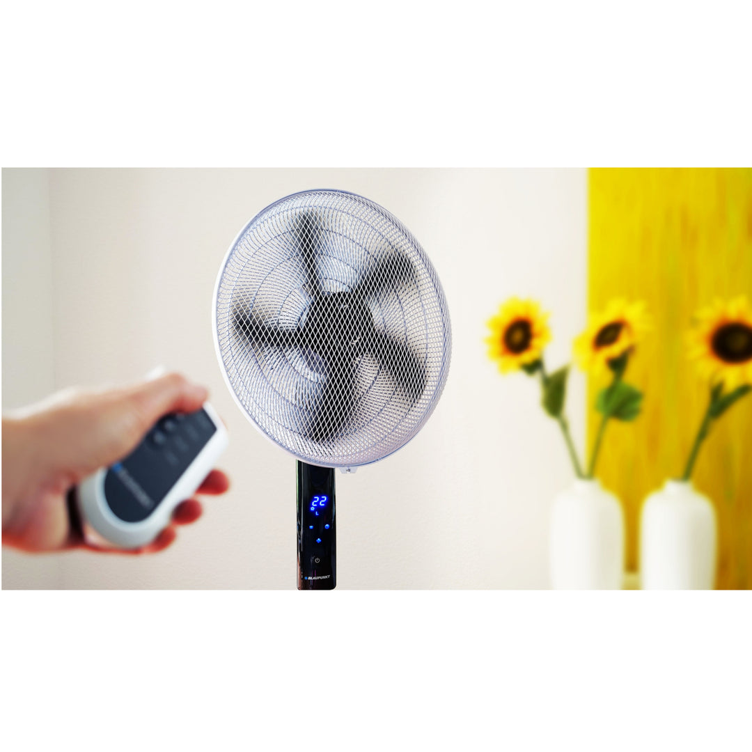 Stehender Lüfter mit Display Ventilator 40 cm Durchmesser, Standventilator 3 Geschwindigkeitsstufen Timer Fernbedienung Leistung 55W