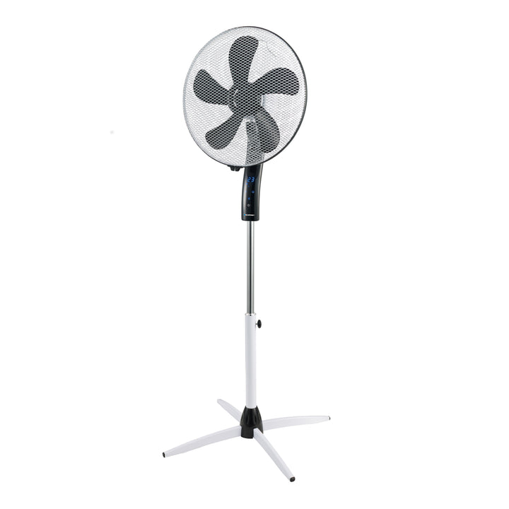 Stehender Lüfter mit Display Ventilator 40 cm Durchmesser, Standventilator 3 Geschwindigkeitsstufen Timer Fernbedienung Leistung 55W