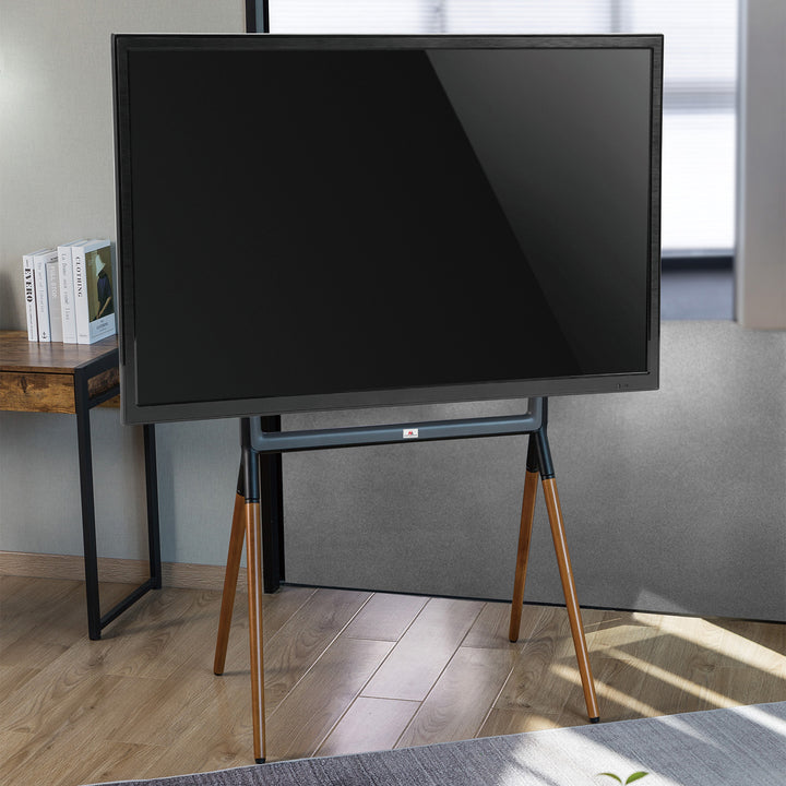 Universal-TV-Ständer Fernseher Ständer 49-70" TV Standfuß bis 40kg max VESA 600x400 Kompatibel mit LCD LED OLED QLED Plasma Schwarz/Walnuss