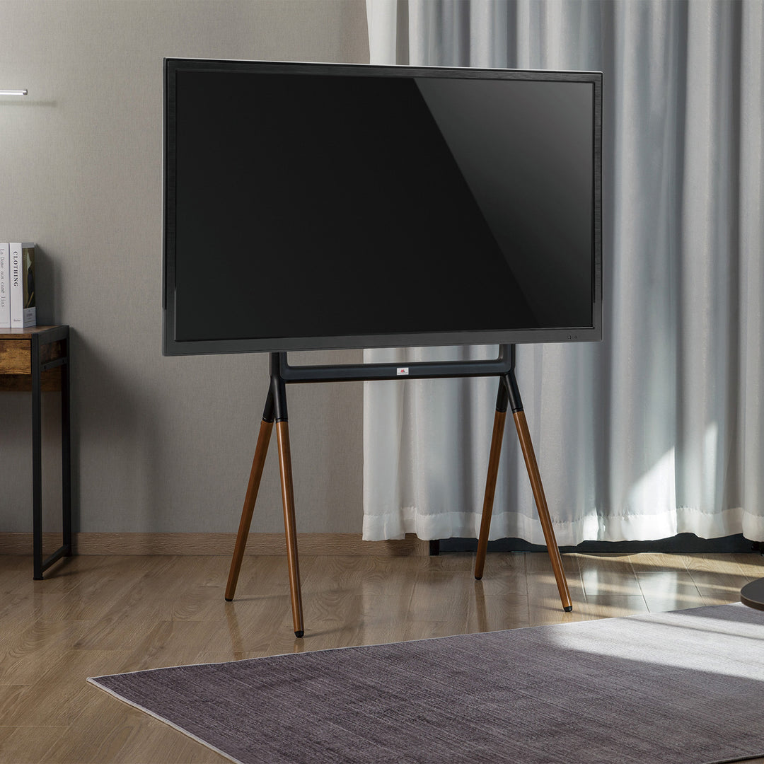 Universal-TV-Ständer Fernseher Ständer 49-70" TV Standfuß bis 40kg max VESA 600x400 Kompatibel mit LCD LED OLED QLED Plasma Schwarz/Walnuss