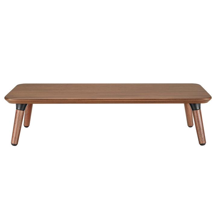 Holzständer für Monitor / Laptop Maclean, (500x240x120mm), schwarz nussbaumfarben, max. 20kg, MC-930