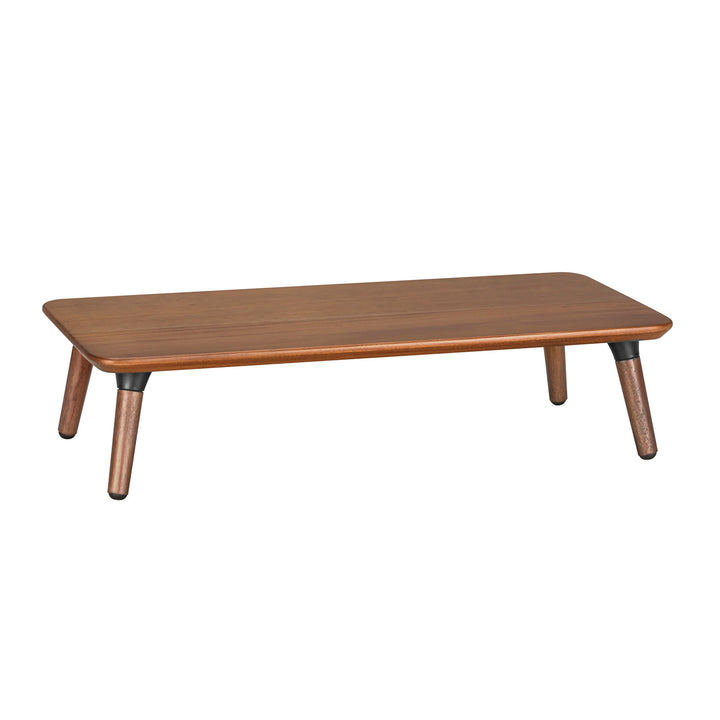 Holzständer für Monitor / Laptop Maclean, (500x240x120mm), schwarz nussbaumfarben, max. 20kg, MC-930