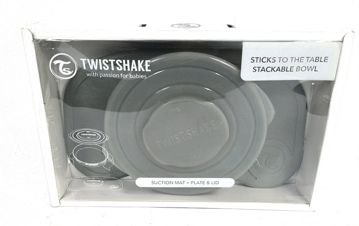 Kinder Geschirr Babygeschirr Twistshakes Click-Mat Mini Matte Teller Set