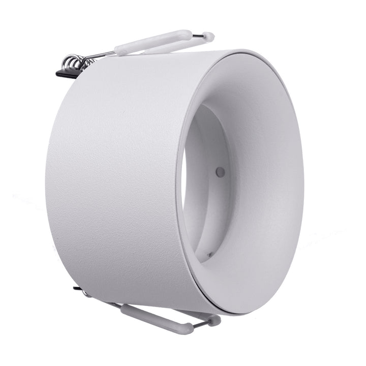 Einbauleuchte Deckenleuchte mit GU5.3 MR16 Fassung für LED & Halogen Leuchtmittel bis 35W 70x40mm Einbaustrahler Aluminium Rund Weiß