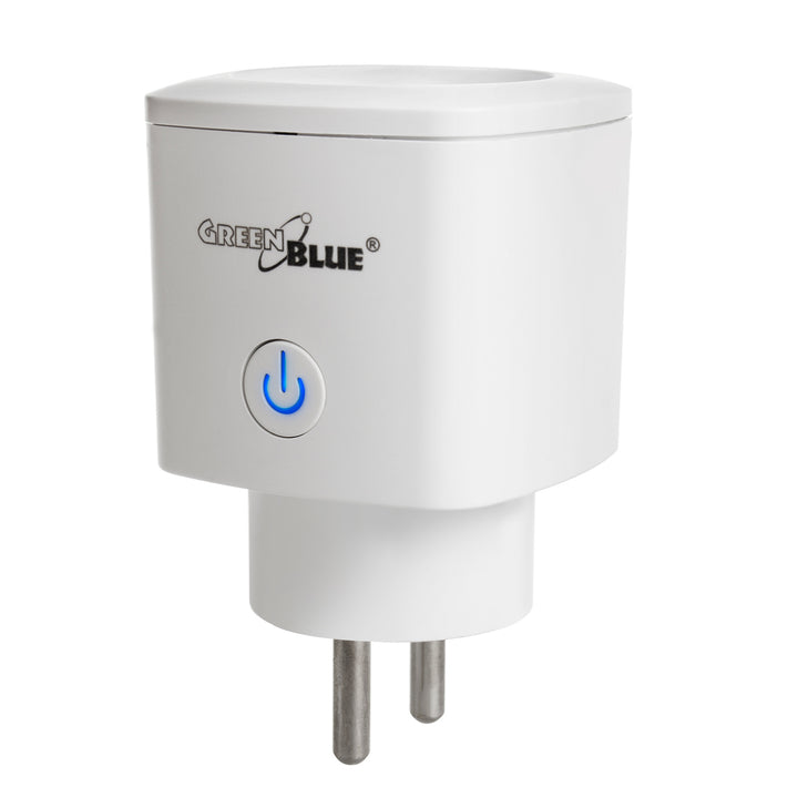 GreenBlue WiFi ferngesteuerte Steckdose, Android/iOS/Alexa/Google Home, Stromverbrauch, Timer, max. Energie, Zeitschaltuhr, max 3680W, Typ E, GB720 E