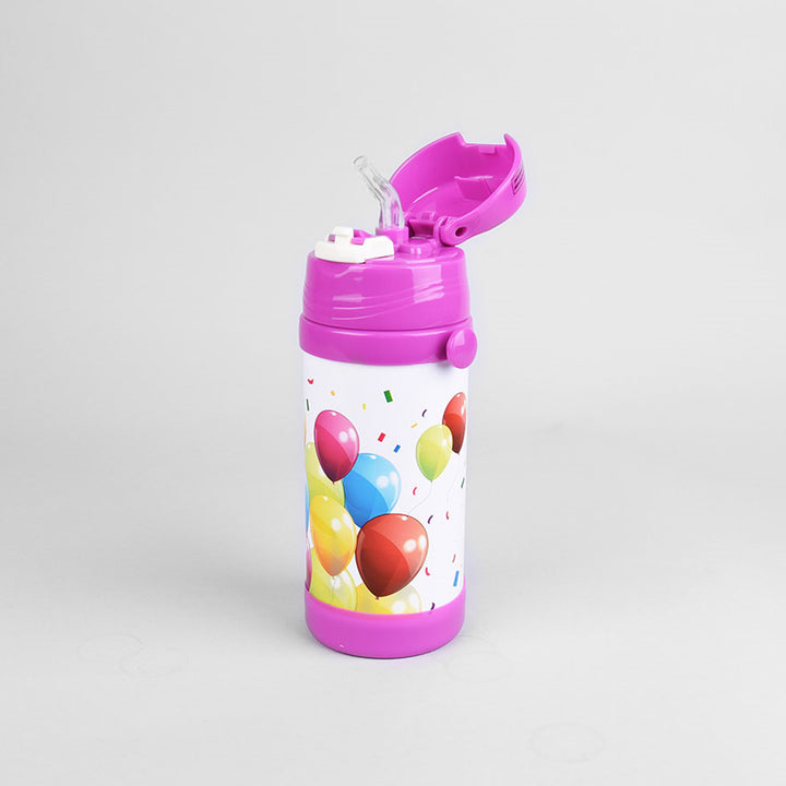 Thermobecher für Kinder aus hochwertigem Edelstahl Trinkflasche Vakuumisoliert (350ml, Rosa)