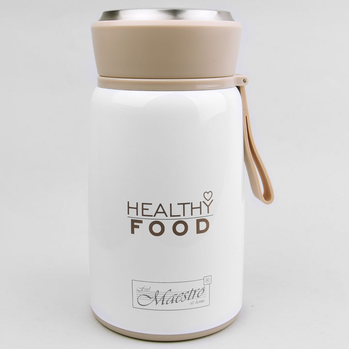 Thermos-Lebensmittelbehälter Thermobehälter für Essen Edelstahl inkl. Klapplöffel 800ml