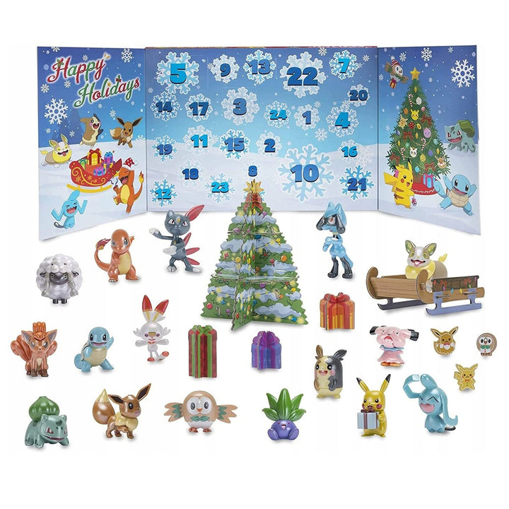 Pokemon Adventskalender 2021 24 Geschenke mit Pikachu zu Weihnachten