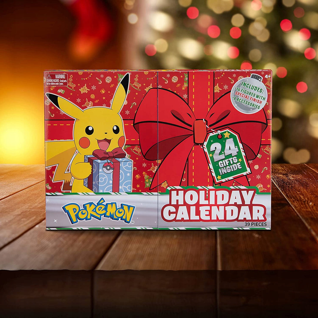 Pokemon Adventskalender 2021 24 Geschenke mit Pikachu zu Weihnachten