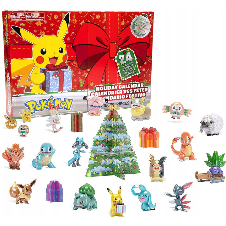 Pokemon Adventskalender 2021 24 Geschenke mit Pikachu zu Weihnachten