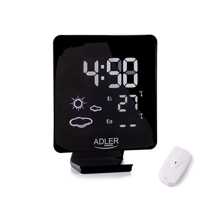 Wetterstation mit Außensensor ADLER AD 1176 Weiße Digitalanzeige