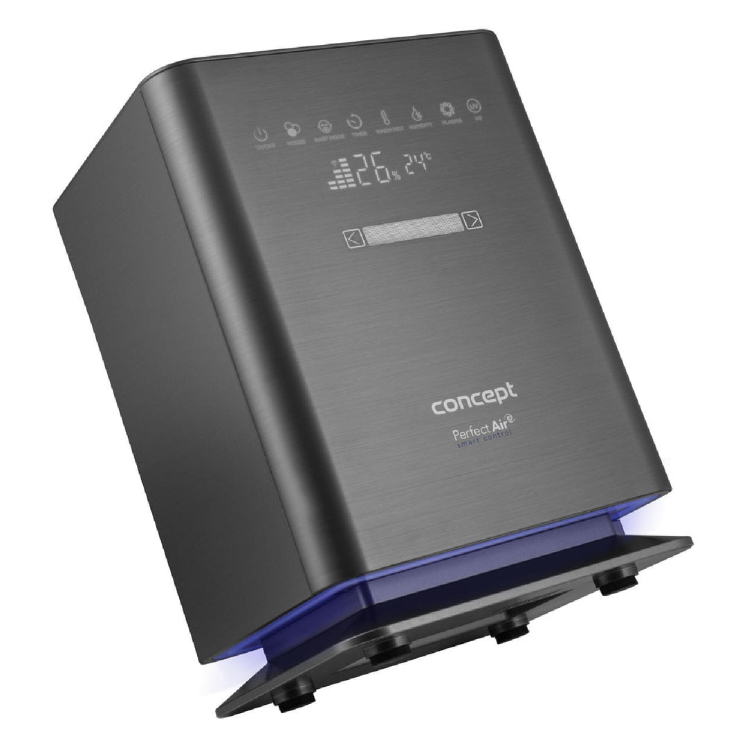 Luftbefeuchter für Räume bis zu 50 m2 UV Lampe UVC LED Display Wi-Fi Timer Automatische Feuchtigkeitskontrolle