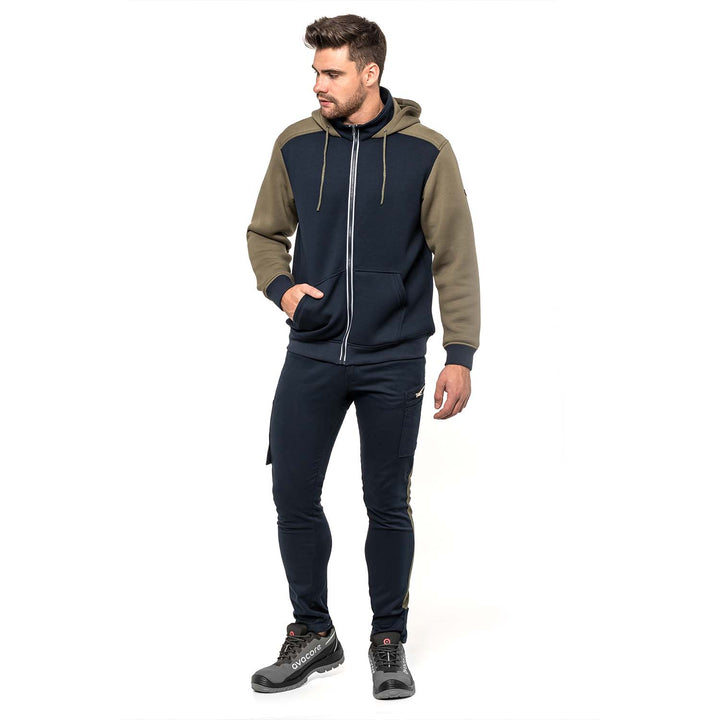 Schaumstoff-Arbeitsjacke HELBOS AVACORE, Farbe marineblau/oliv, Größe: XXL