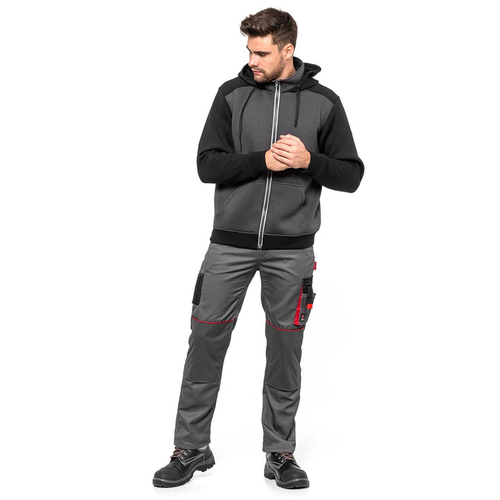 Schaumstoff-Arbeitsjacke HELBOS AVACORE, Farbe: grau-schwarz, Größe: 3XL. XXXL