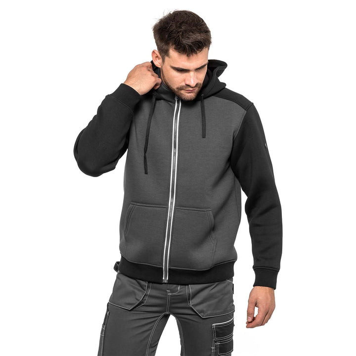 Schaumstoff-Arbeitsjacke HELBOS AVACORE, Farbe: grau-schwarz, Größe: 3XL. XXXL