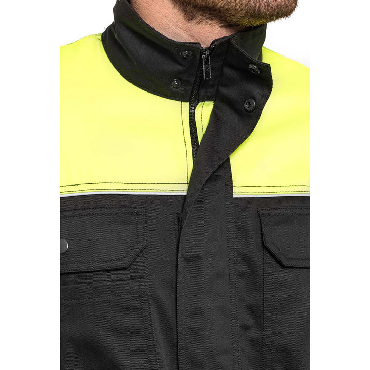 Arbeitsjacke mit Reflektierenden Elementen Reißverschluss und Klettverschluss 60% Baumwolle/ 40% Polyester 98-102_50