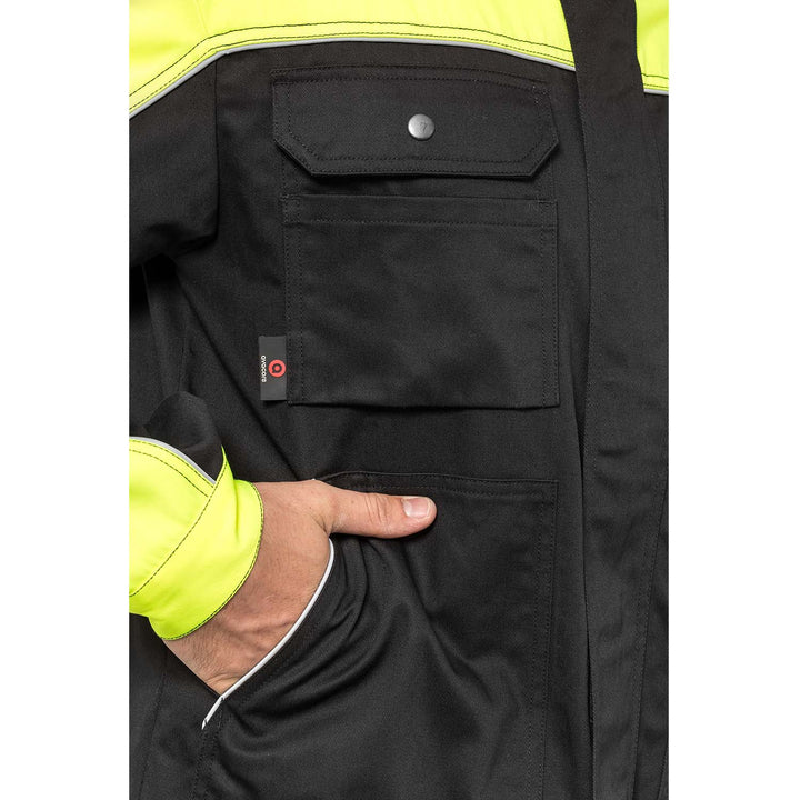 Arbeitsjacke mit Reflektierenden Elementen Reißverschluss und Klettverschluss 60% Baumwolle/ 40% Polyester  102-106_52