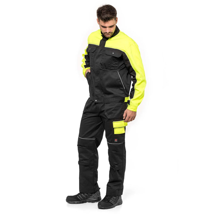 Arbeitsjacke mit Reflektierenden Elementen Reißverschluss und Klettverschluss 60% Baumwolle/ 40% Polyester 114-118_58